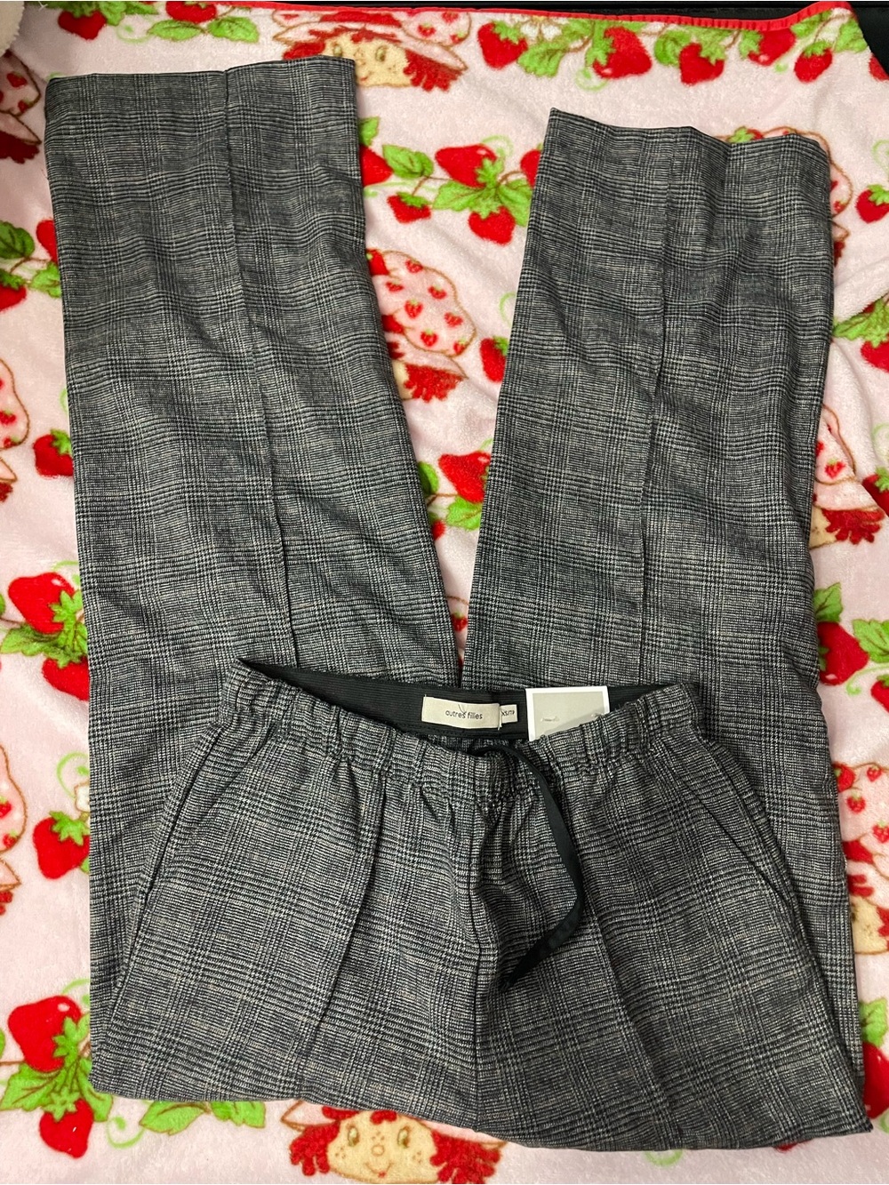Grey Plaid women’s Trousers